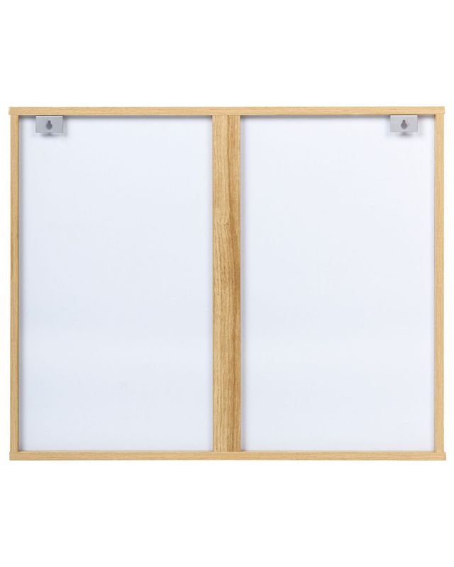 Lustro ścienne Rosell 80 cm 65 cm MDF Jasne drewno 1 szt.