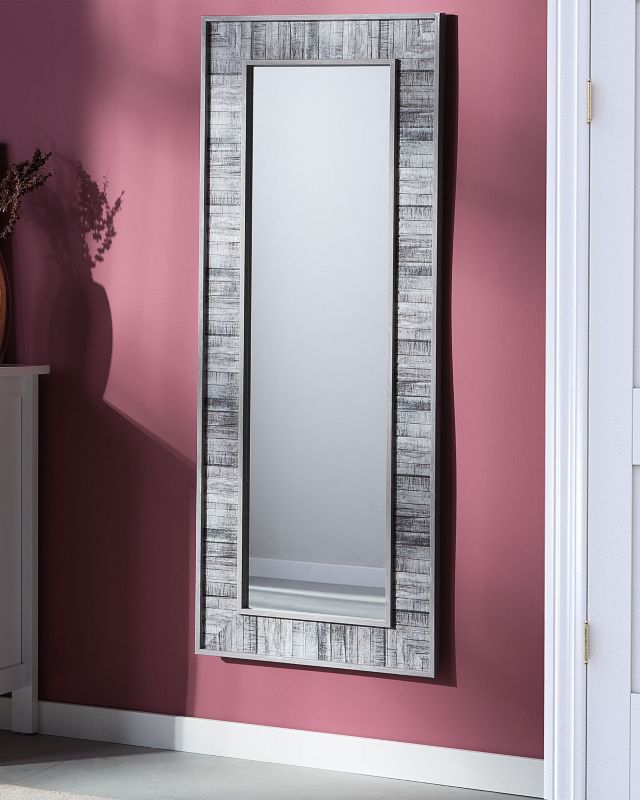 Lustro ścienne Rosnoen 50 cm 130 cm Szary 1 szt.