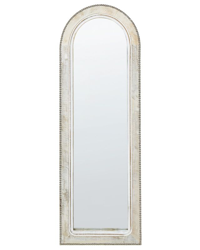 Lustro ścienne Sarry 31 cm 91 cm Drewno Biały 1 szt.