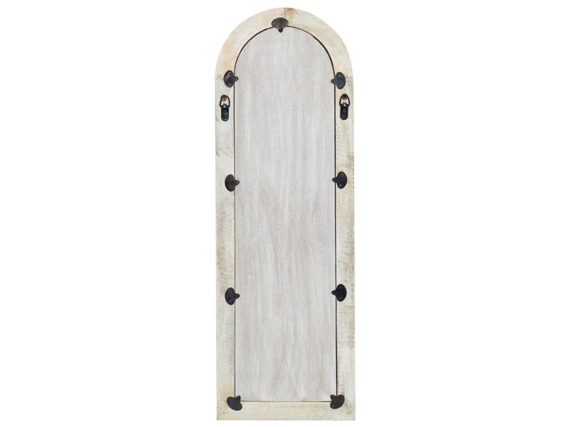 Lustro ścienne Sarry 31 cm 91 cm Drewno Biały 1 szt.