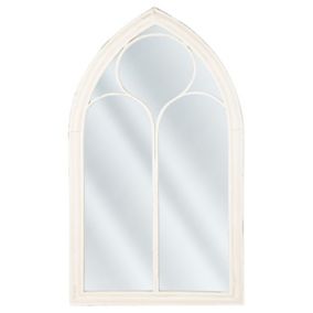 Lustro ścienne Trelly 62 cm 113 cm Metal Biały 1 szt.