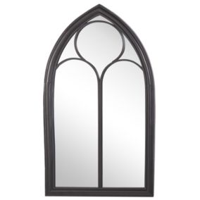 Lustro ścienne Trelly 62 cm 113 cm Metal Czarny 1 szt.