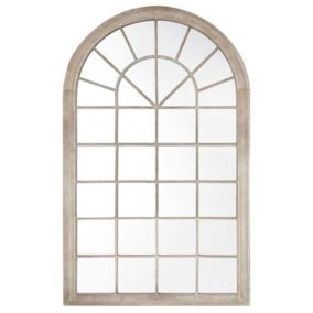 Lustro ścienne Trevol 77 cm 130 cm Metal Beżowy 1 szt.