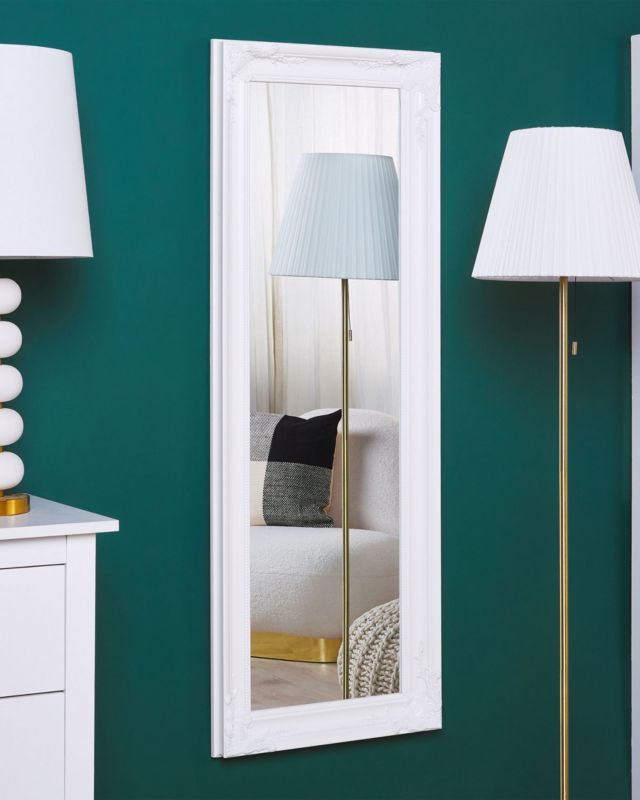 Lustro ścienne Vars 51 cm 141 cm Biały 1 szt.