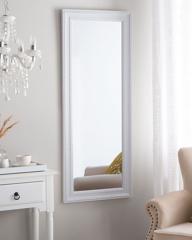 Lustro ścienne Vertou 50 cm 130 cm Biały 1 szt.
