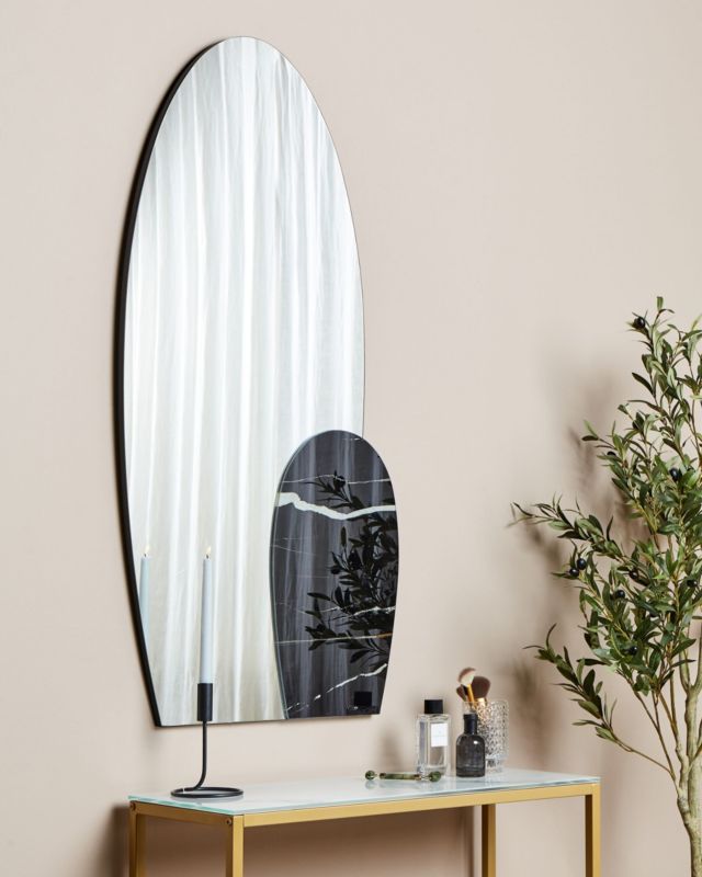 Lustro ścienne Vierzon 58 cm 120 cm Czarny 1 szt.