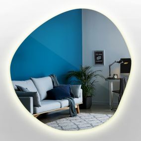 Lustro dekoracyjne LED Tulup 77x77 cm ciepłe światło 1 szt.