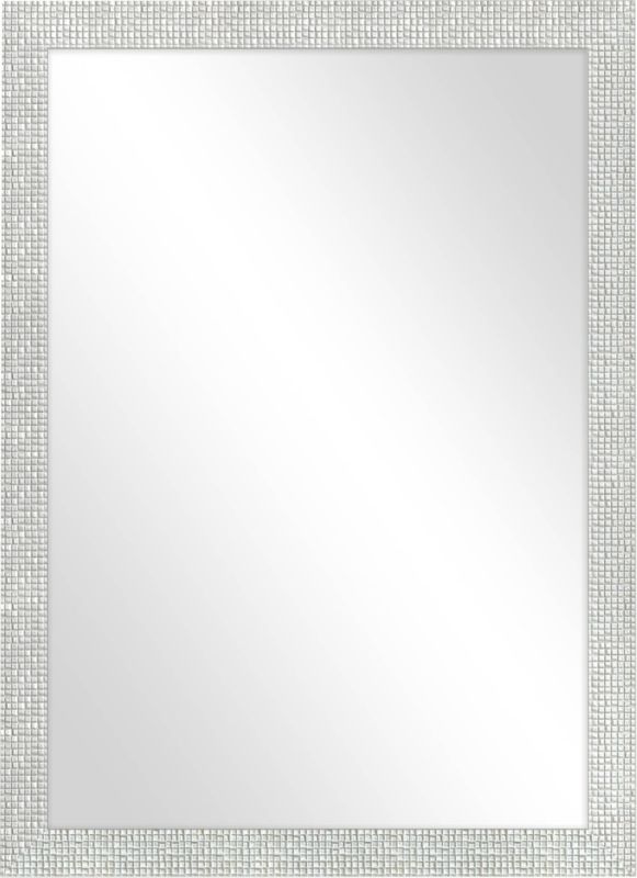 Lustro Knor Izabela 50 x 70 cm w ramie jasne srebrne