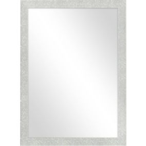 Lustro Knor Izabela 50 x 70 cm w ramie jasne srebrne