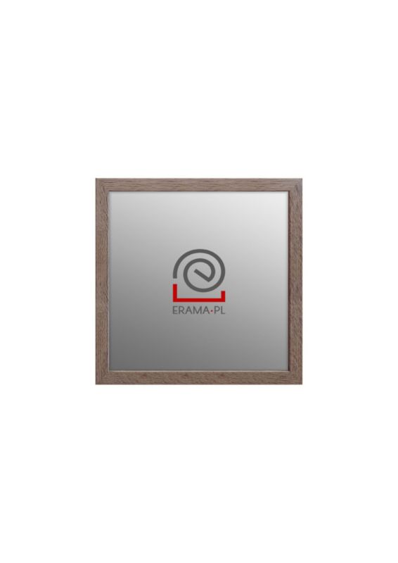 Lustro kwadratowe z serii HIT Erama 40 x 40 cm w ramie sonoma truflowa 1szt.