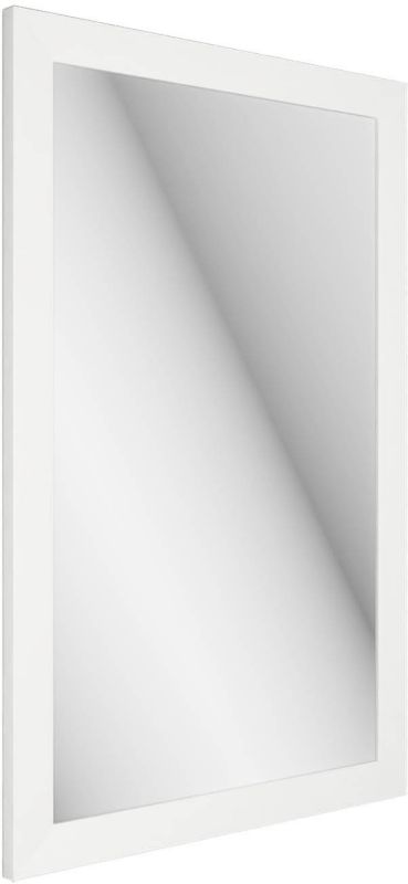 Lustro Lahti 47 x 72 cm w ramie białe