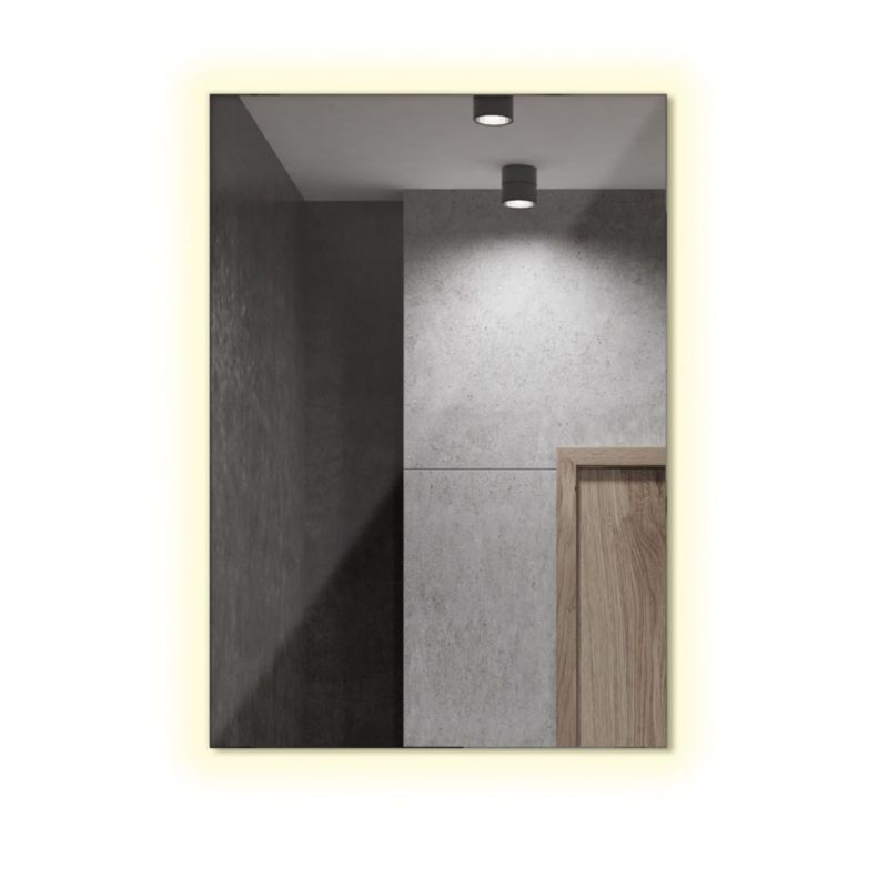 Lustro LED Tulup 100x70 cm Ciepły Podświetlane Do Wizażu 1 szt.