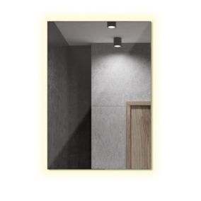 Lustro LED Tulup 100x70 cm Ciepły Podświetlane Do Wizażu 1 szt.
