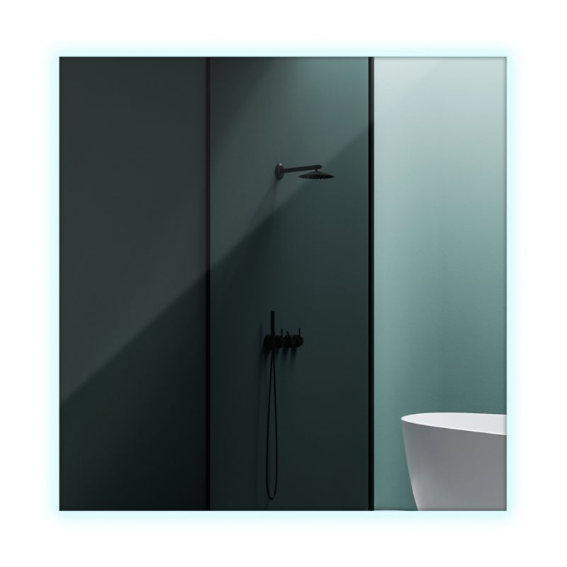 Lustro LED Tulup 50x50 cm Zimny Nowoczesne Podświetlane 1 szt.