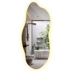 Lustro LED Tulup asymetryczne 45x100 cm ciepłe 1 szt.