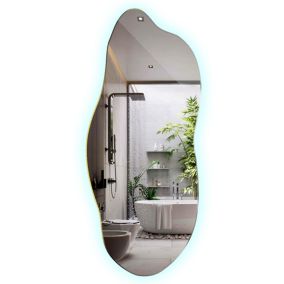 Lustro LED Tulup asymetryczne 45x100 cm zimne 1 szt.
