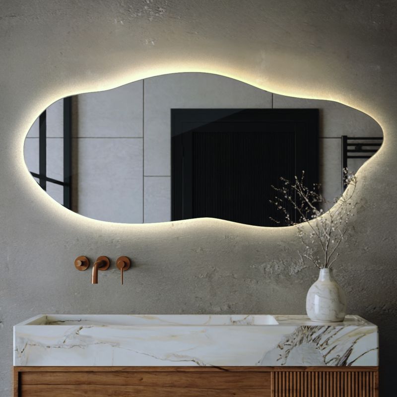Lustro LED Tulup nieregularne 35x80 cm neutralne 1 szt.