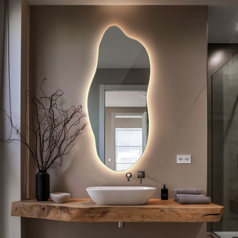 Lustro LED Tulup nieregularne 35x80 cm neutralne 1 szt.