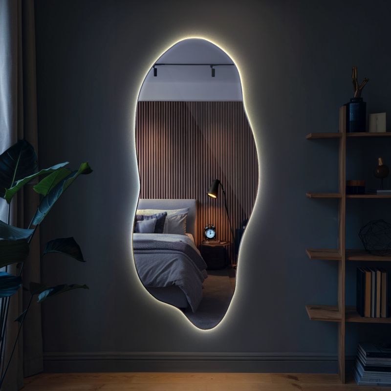 Lustro LED Tulup nieregularne 35x80 cm neutralne 1 szt.