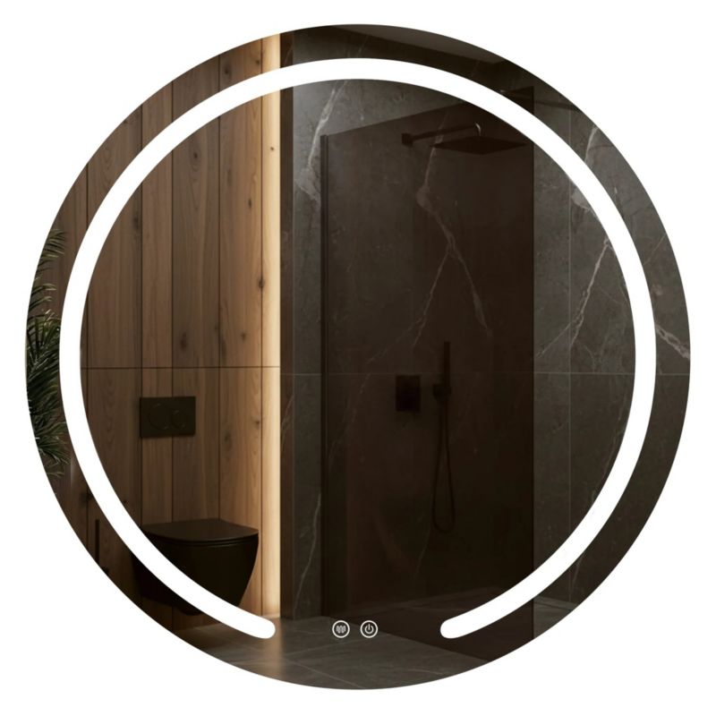 Lustro Modern 60cm Rea, Transparentny Led, 2,5X60X60cm 1szt