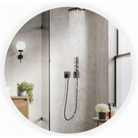 Lustro okrągłe Matkam łazienkowe podświetlane 60 cm LED 1 szt.