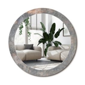 Lustro Okrągłe Tulup Vintage Beton 80 cm Industrialne Na Podkładzie 1 szt.