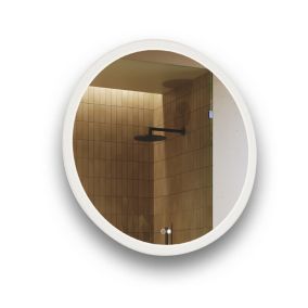 Lustro okrągłe z oświetleniem LED Artforma 80cm z dotykiem i matą grzewczą 1 szt.