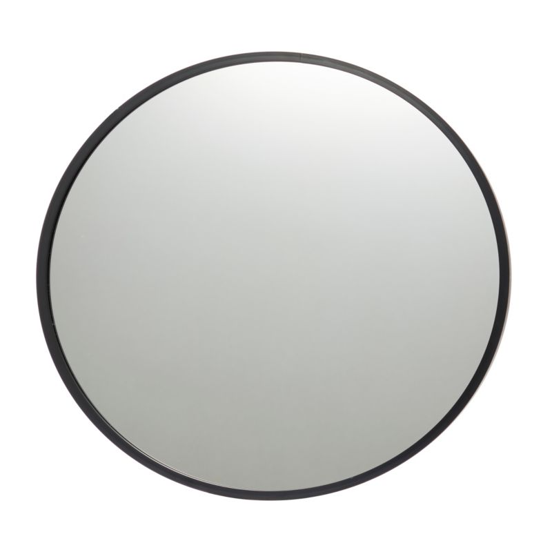 Lustro okrągłe GoodHome Muhely 40 cm w metalowej ramie czarne