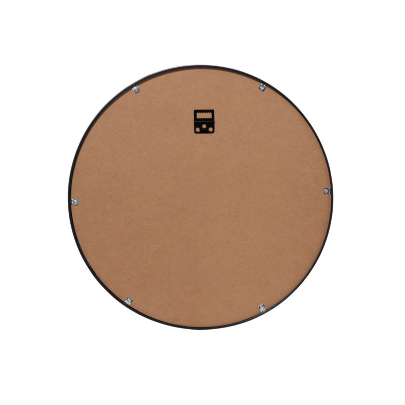 Lustro okrągłe GoodHome Muhely 40 cm w metalowej ramie czarne
