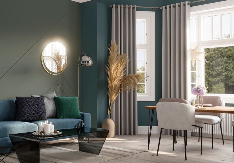 Lustro okrągłe GoodHome Muhely 60 cm w metalowej ramie złote
