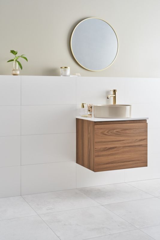 Lustro okrągłe GoodHome Muhely 60 cm w metalowej ramie złote