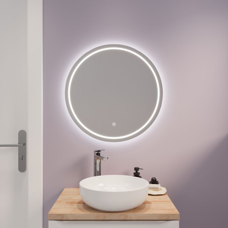 Lustro okrągłe LED GoodHome Allalin 60 cm