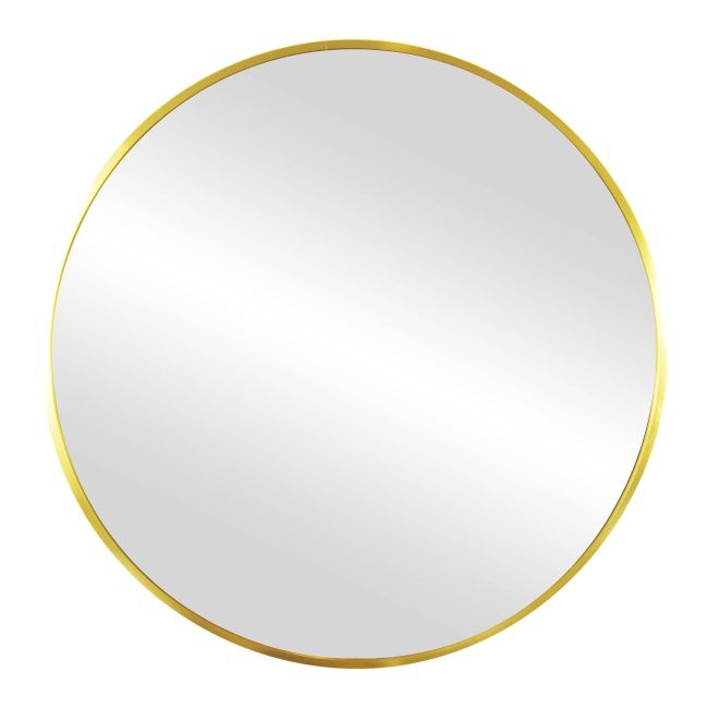 Lustro okrągłe Sepio 60 cm złoty połysk