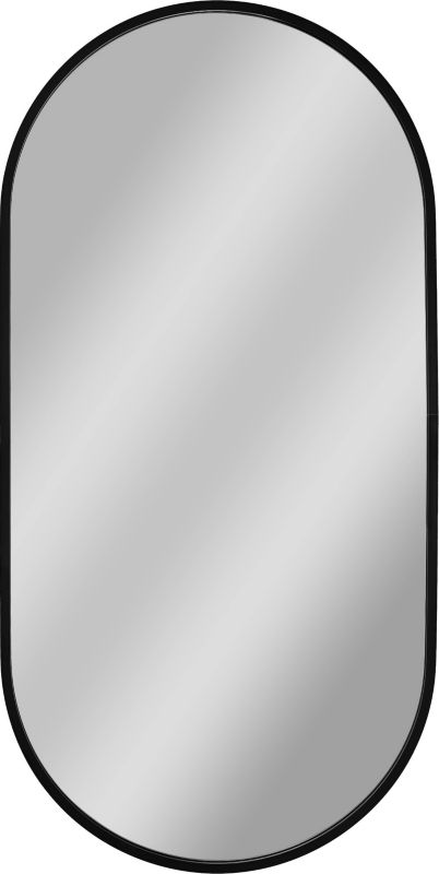 Lustro owalne Dubiel Vitrum Joy 50 x 100 cm w ramie czarne