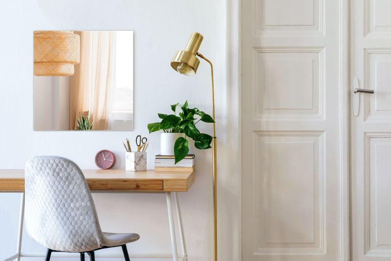 Lustro Ozdobne do Łazienki Wallfluent 60 cm x 40 cm Prostokątne 1 szt.