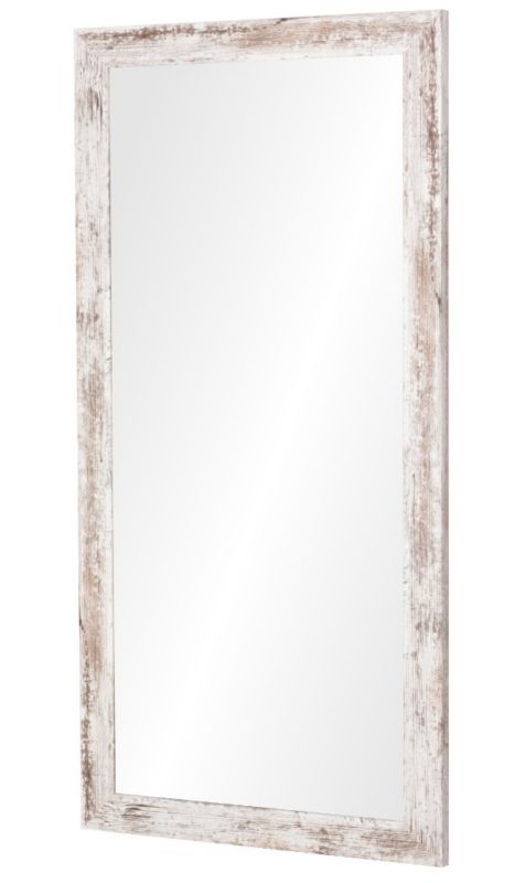 Lustro Profilmat  wiszące 160x60 rama kolor shabby biały 1szt.