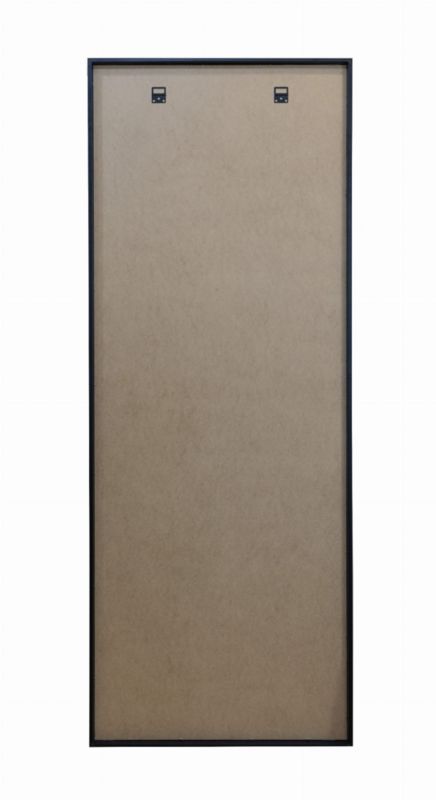 Lustro prostokątne BD art w ramie ze szprosami 60x160  cm do salonu czarne  industrialne  1 szt.