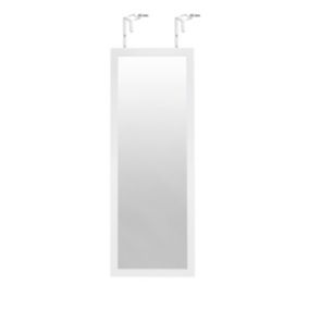 Lustro prostokątne BD art wiszące na drzwi 125x36 cm białe 1 szt.