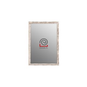 Lustro prostokątne z serii HIT Erama 40 x 60 cm w ramie bielona sosna 1szt.