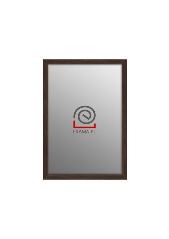 Lustro prostokątne z serii HIT Erama 40 x 60 cm w ramie brązowej 1szt.