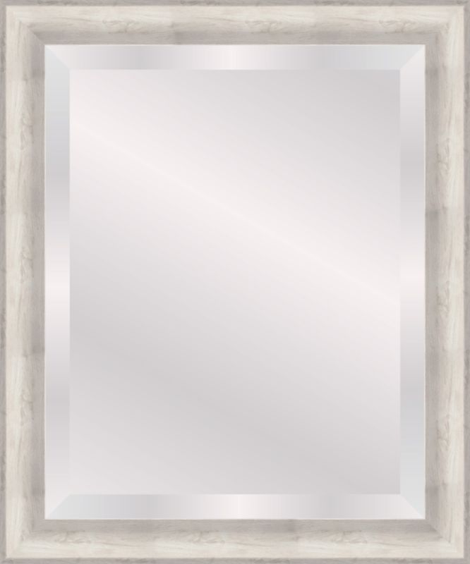 Lustro prostokątne Acuna 40 x 50 cm w ramie szare
