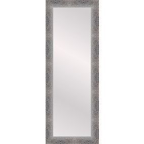 Lustro prostokątne Aka 35 x 120 cm w ramie srebrne