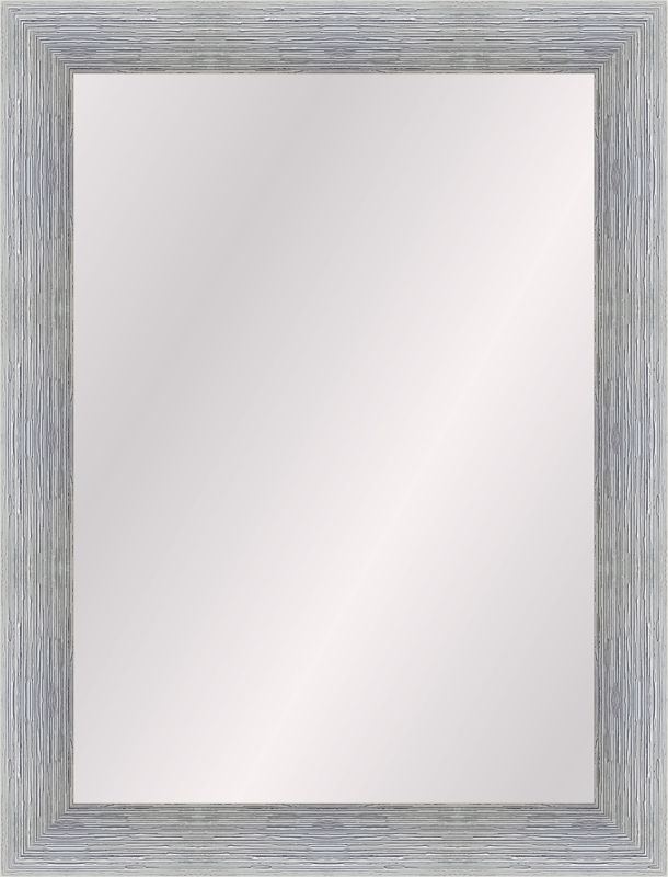 Lustro prostokątne Alessia 50 x 70 cm w ramie srebrne