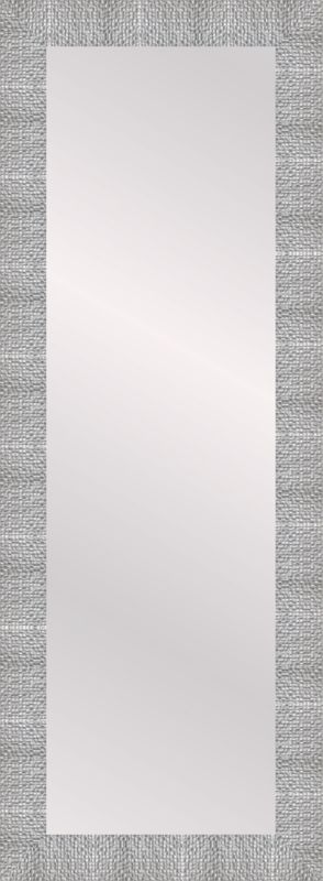 Lustro prostokątne Chaba 35 x 120 cm w ramie srebrne