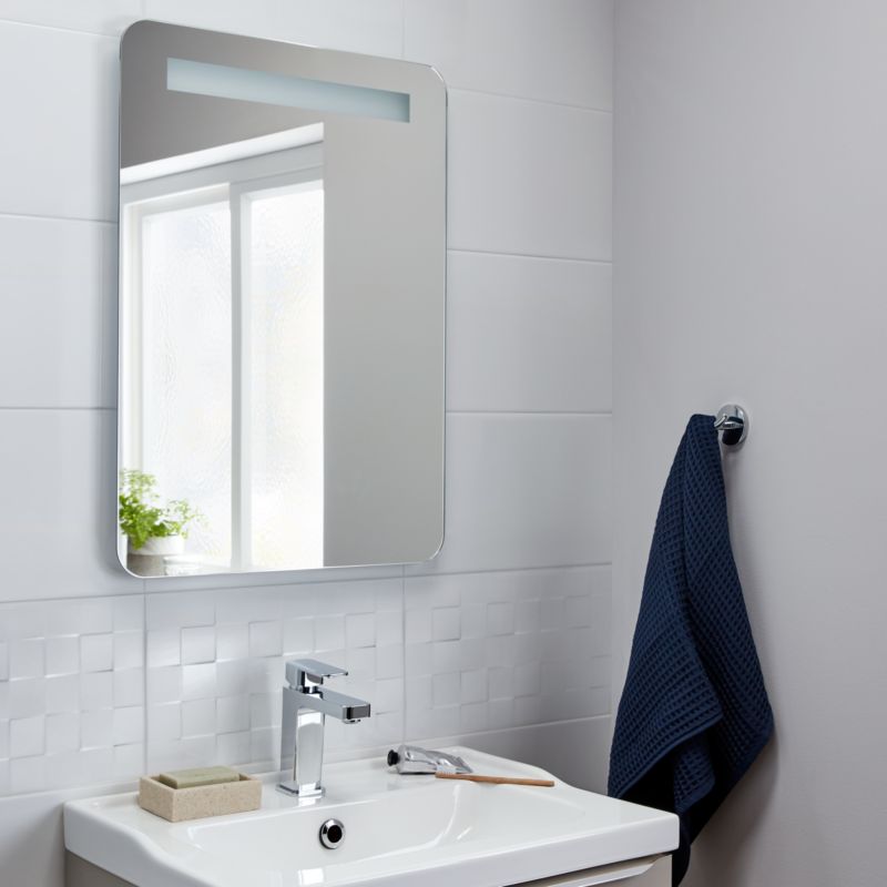 Lustro prostokątne Cooke&Lewis Colwell 70 x 50 cm z oświetleniem LED
