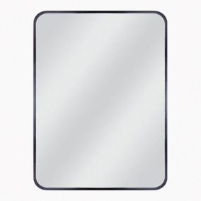 Lustro prostokątne Dubiel Vitrum Nico 60 x 80 cm w ramie czarne