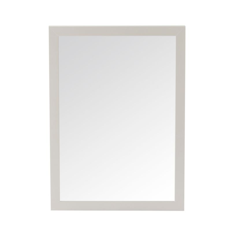 Lustro prostokątne GoodHome Perma 70 x 50 cm w ramie białe
