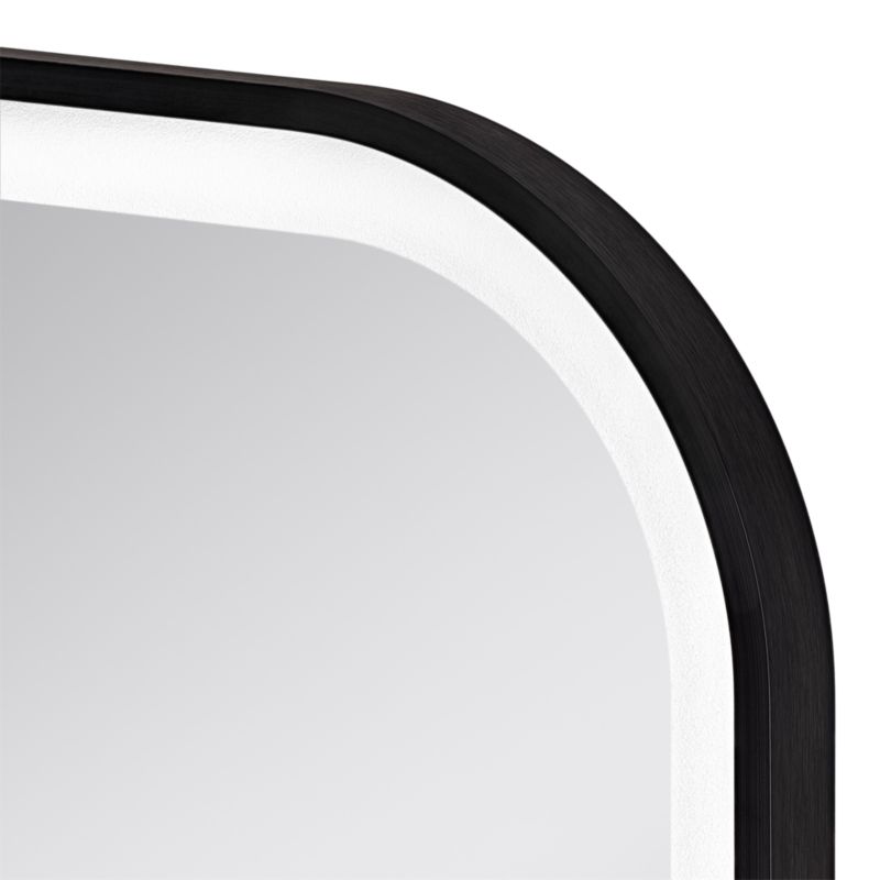 Lustro prostokątne LED GoodHome Carder 80 x 60 cm czarne