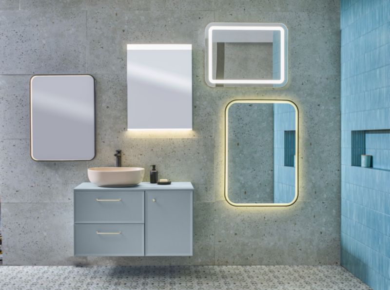 Lustro prostokątne LED GoodHome Tisa Premium 60 x 80 cm czarne
