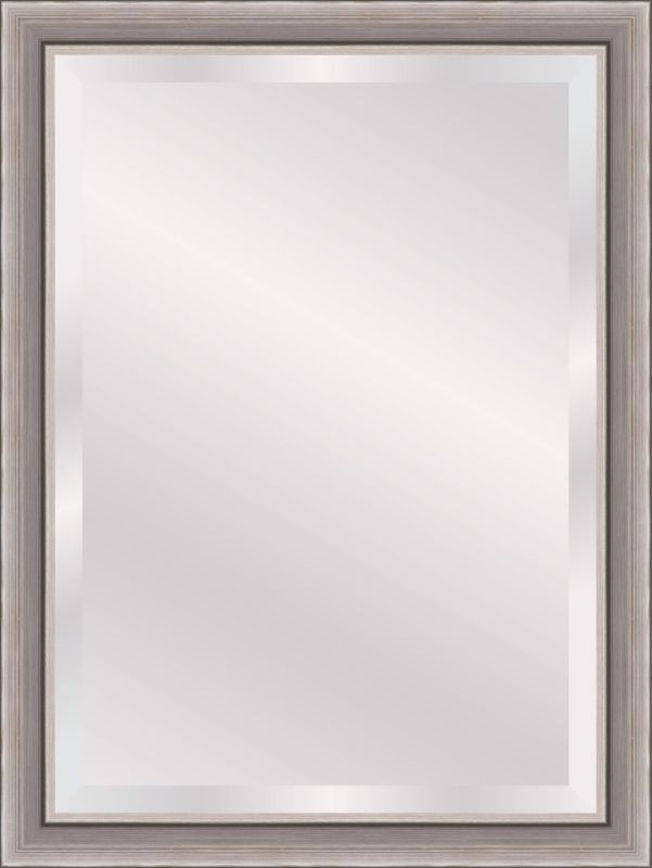 Lustro prostokątne Scandi 50 x 70 cm w ramie brązowe